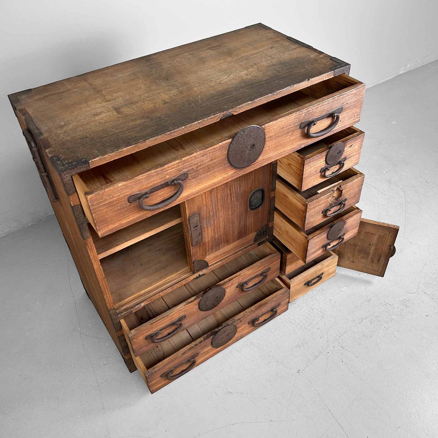 Traditionele Japanse Tansu, Opbergmeubel, Meiji-periode.