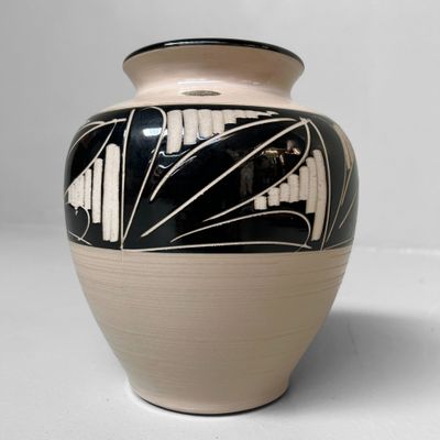 Japanese Vintage Ikebana Vase, Eitai Tōki, 1970s.