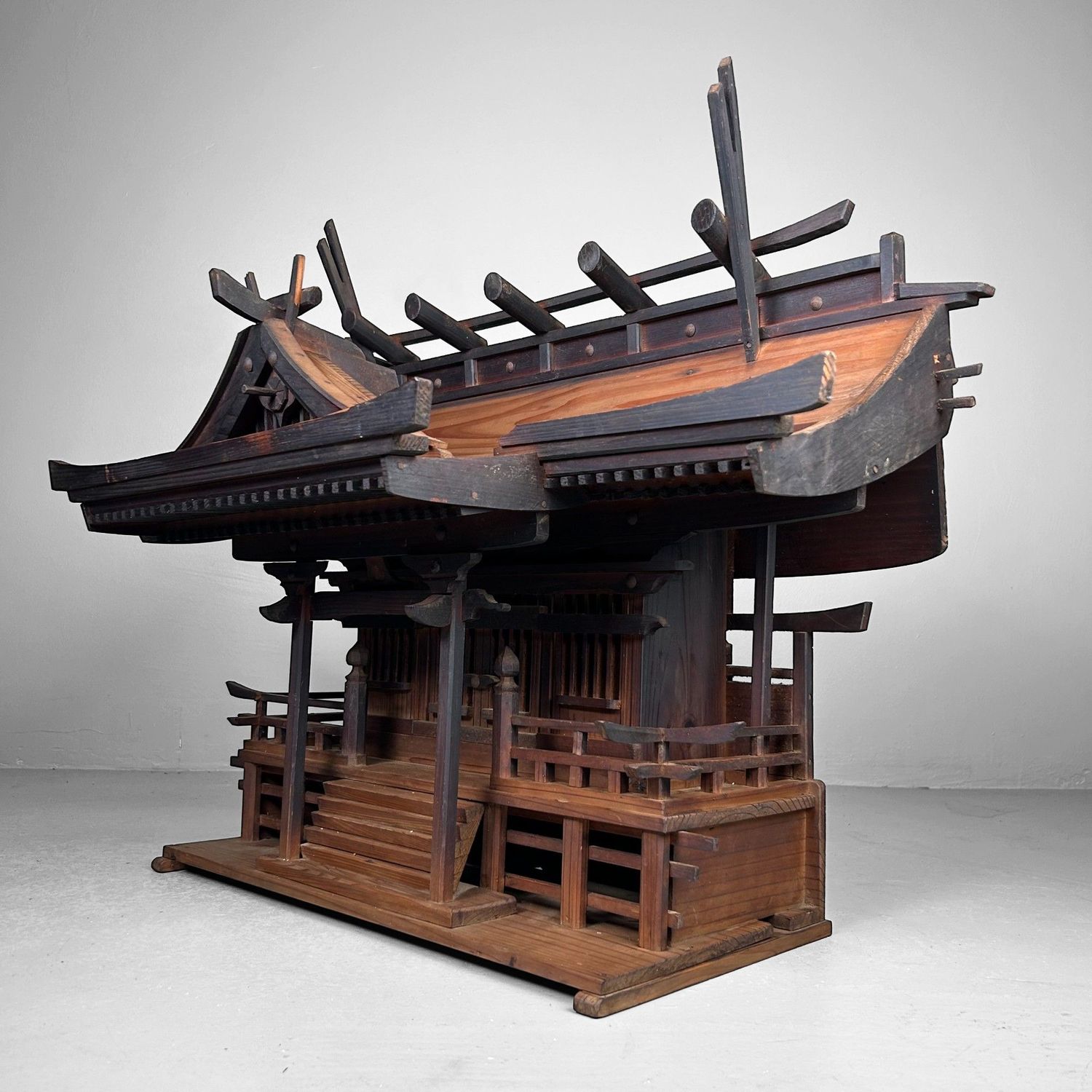 Rare Meiji-Era Kamidana – Japanese Shinto Shrine (c. 1868–1912)