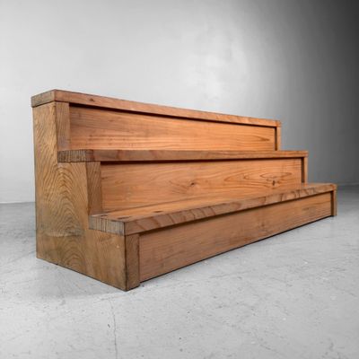 Japanese Wooden Display Stand, Three Tiers, Minimalist, 1960s