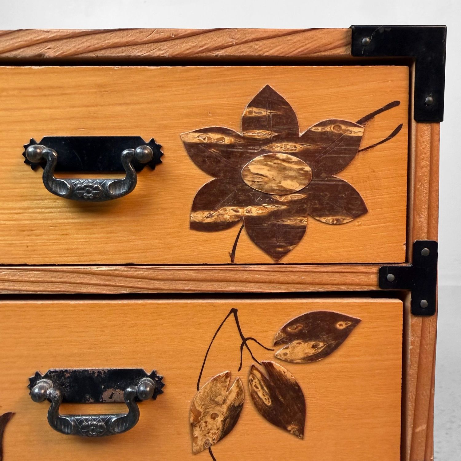 Vintage Japans Juwelenkastje, Floraal Decor, 1980s