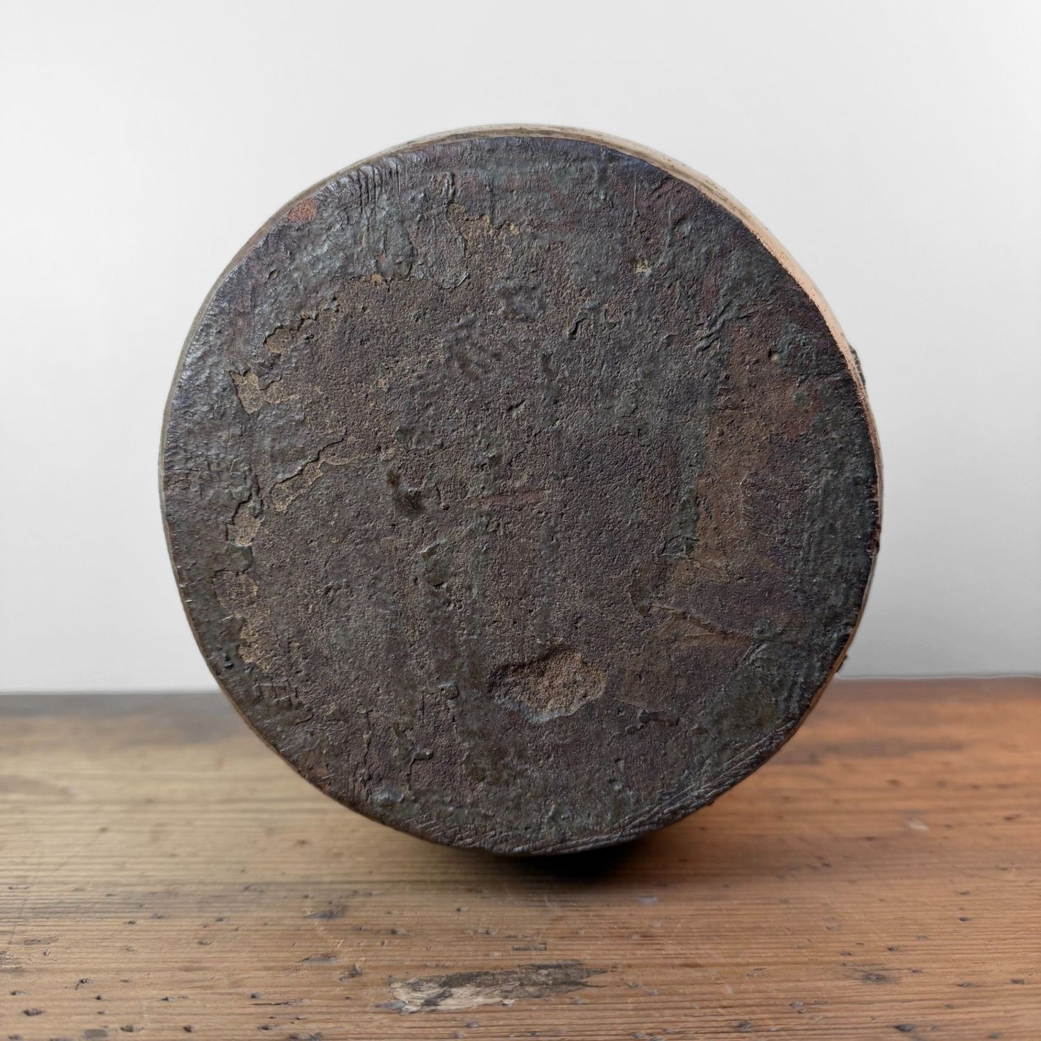 Japanse Tsubo Voorraadpot, Donker Geglazuurd Aardewerk, 1890s