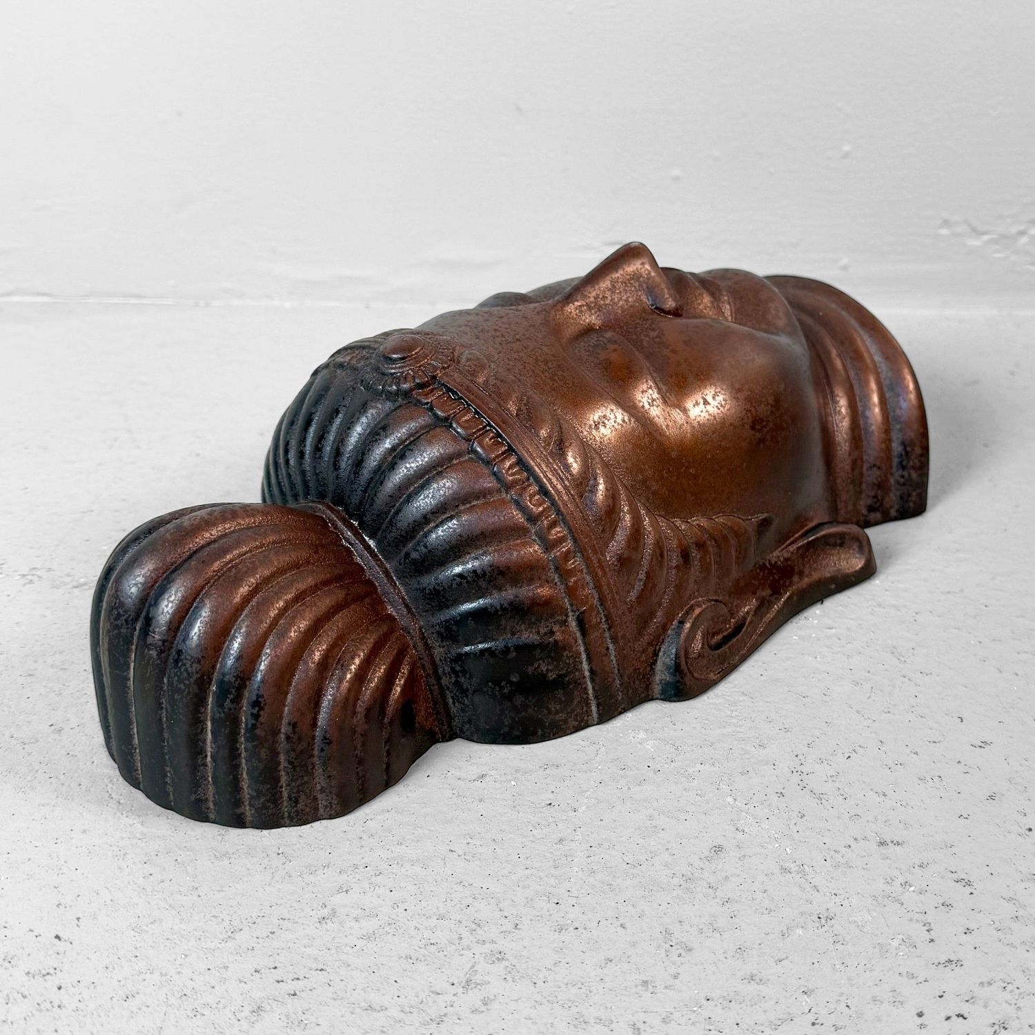 Japans Gietijzeren Wandsculptuur, Boeddhistische Kannon, 1960s