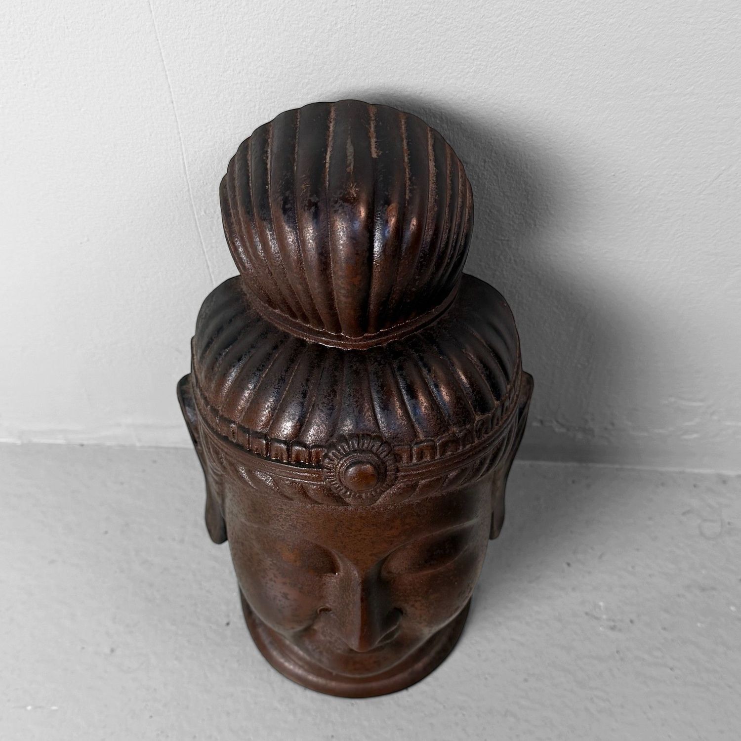 Japans Gietijzeren Wandsculptuur, Boeddhistische Kannon, 1960s