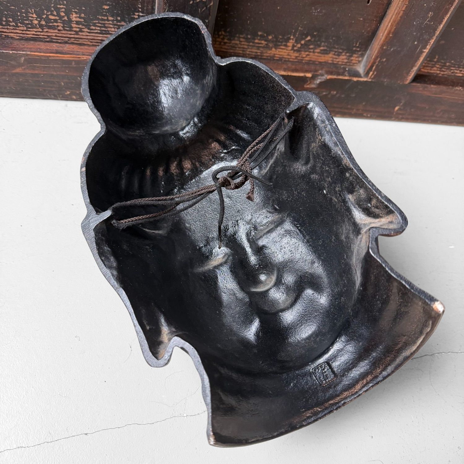 Japans Gietijzeren Wandsculptuur, Boeddhistische Kannon, 1960s