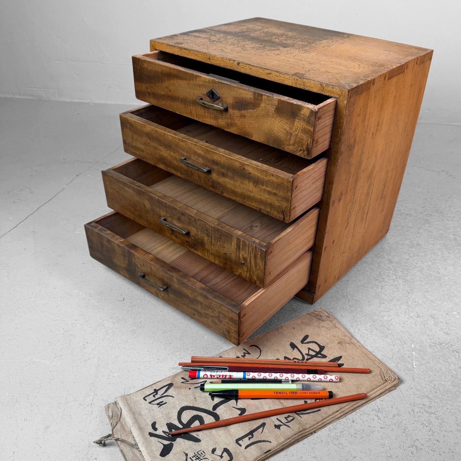 Japanese Unique Drawer Chest, Storage Piece, 1920s