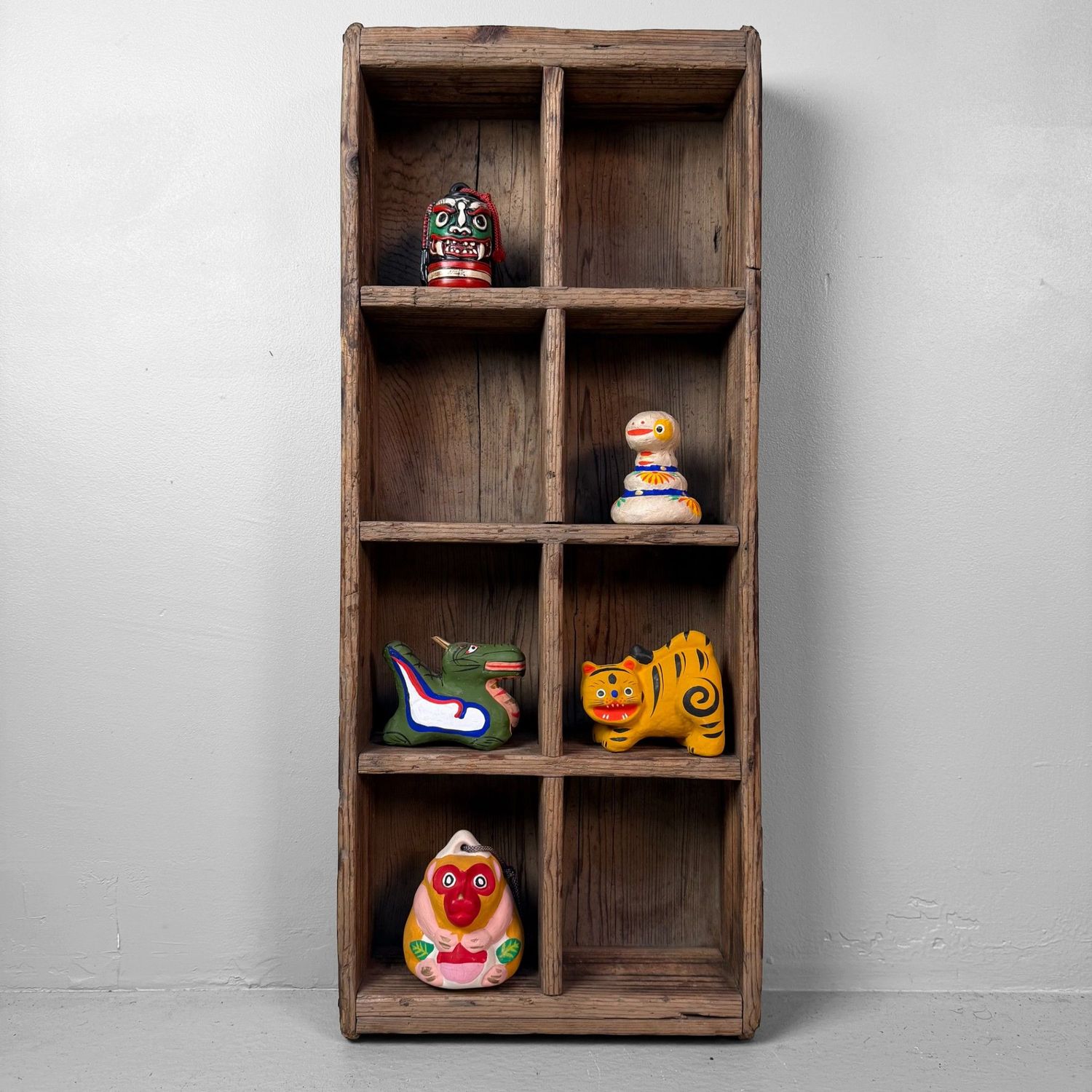 Japanese Antique Crate with Compartments, Display Tray, 1910s