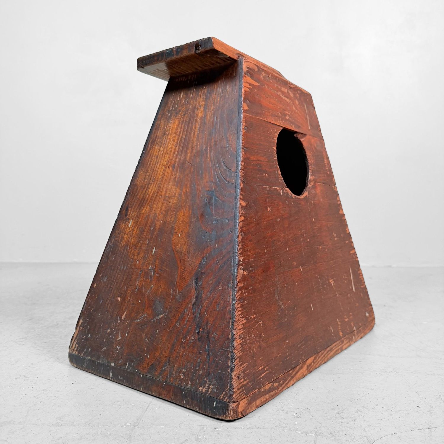 Japanese Wooden Fumidai Step Stool, Minimalist Interior Accent, 1920s