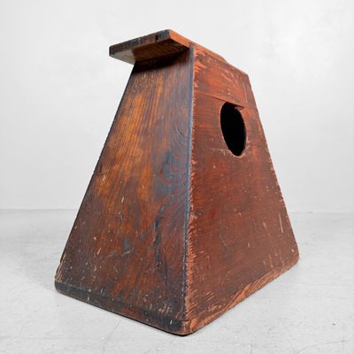 Japanese Wooden Fumidai Step Stool, Minimalist Interior Accent, 1920s