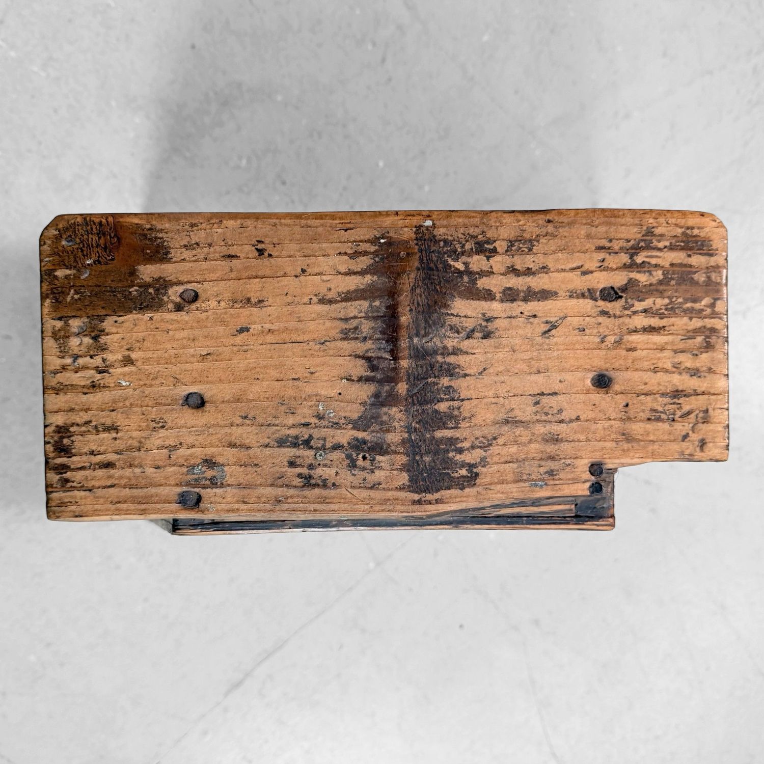 Japanese Wooden Fumidai Step Stool, Minimalist Interior Accent, 1920s
