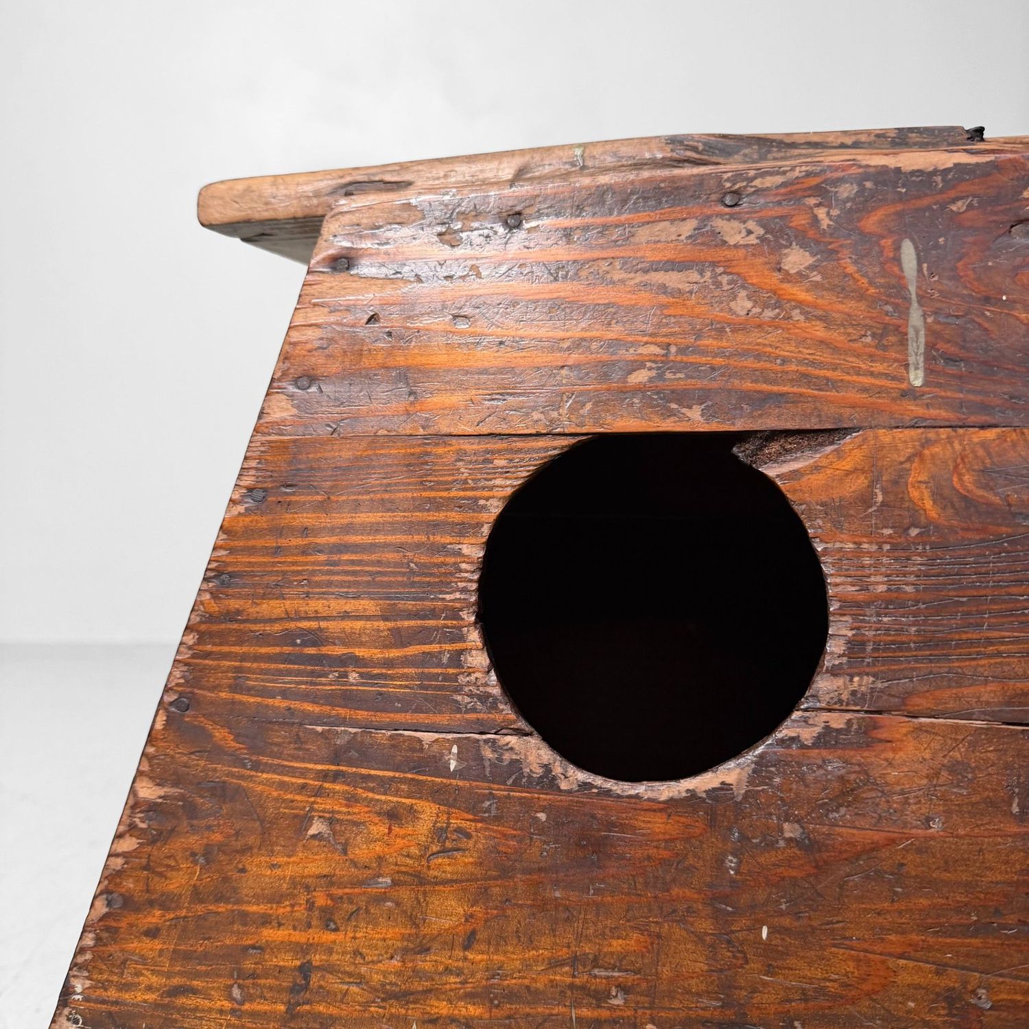 Japanese Wooden Fumidai Step Stool, Minimalist Interior Accent, 1920s