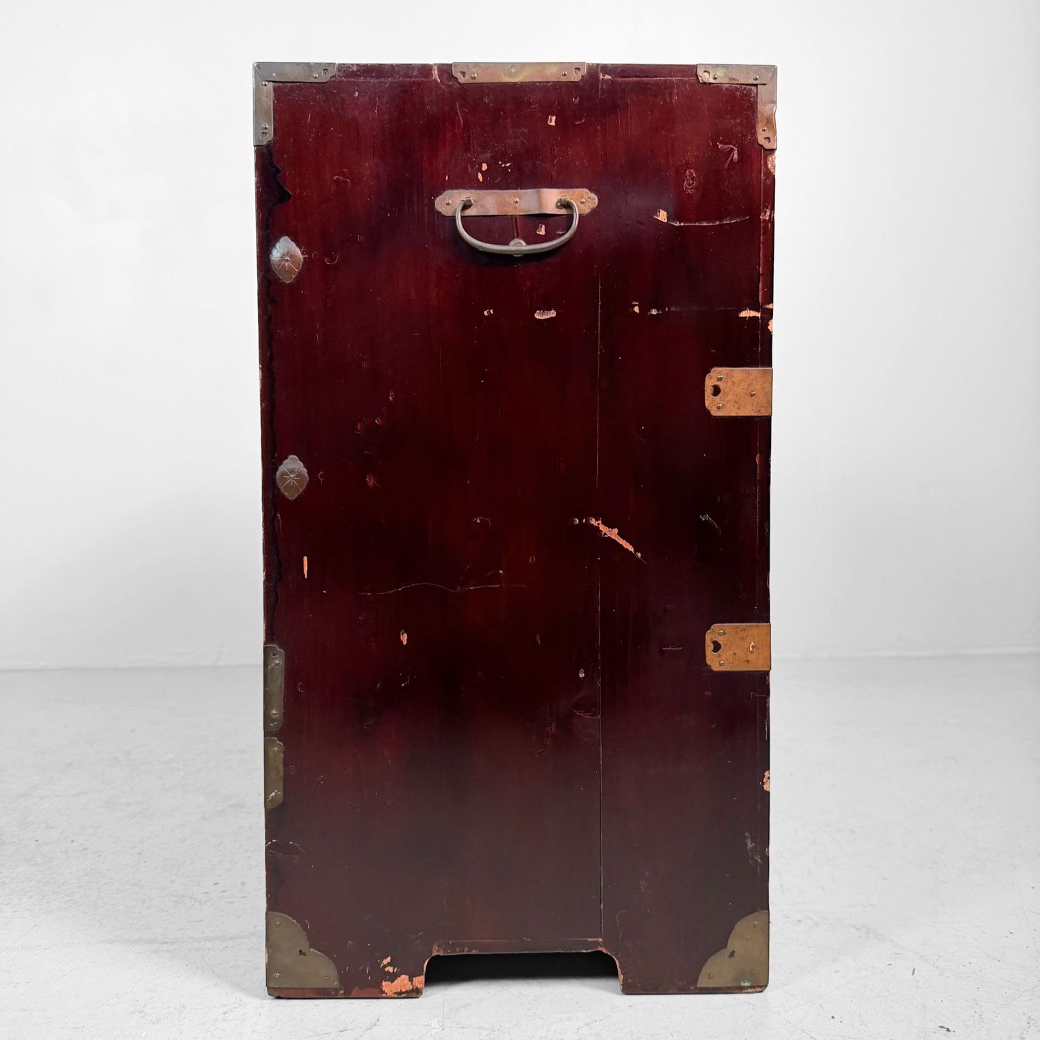 Japanese Antique Tansu Chest of Drawers with Brass Hardware, 1900s