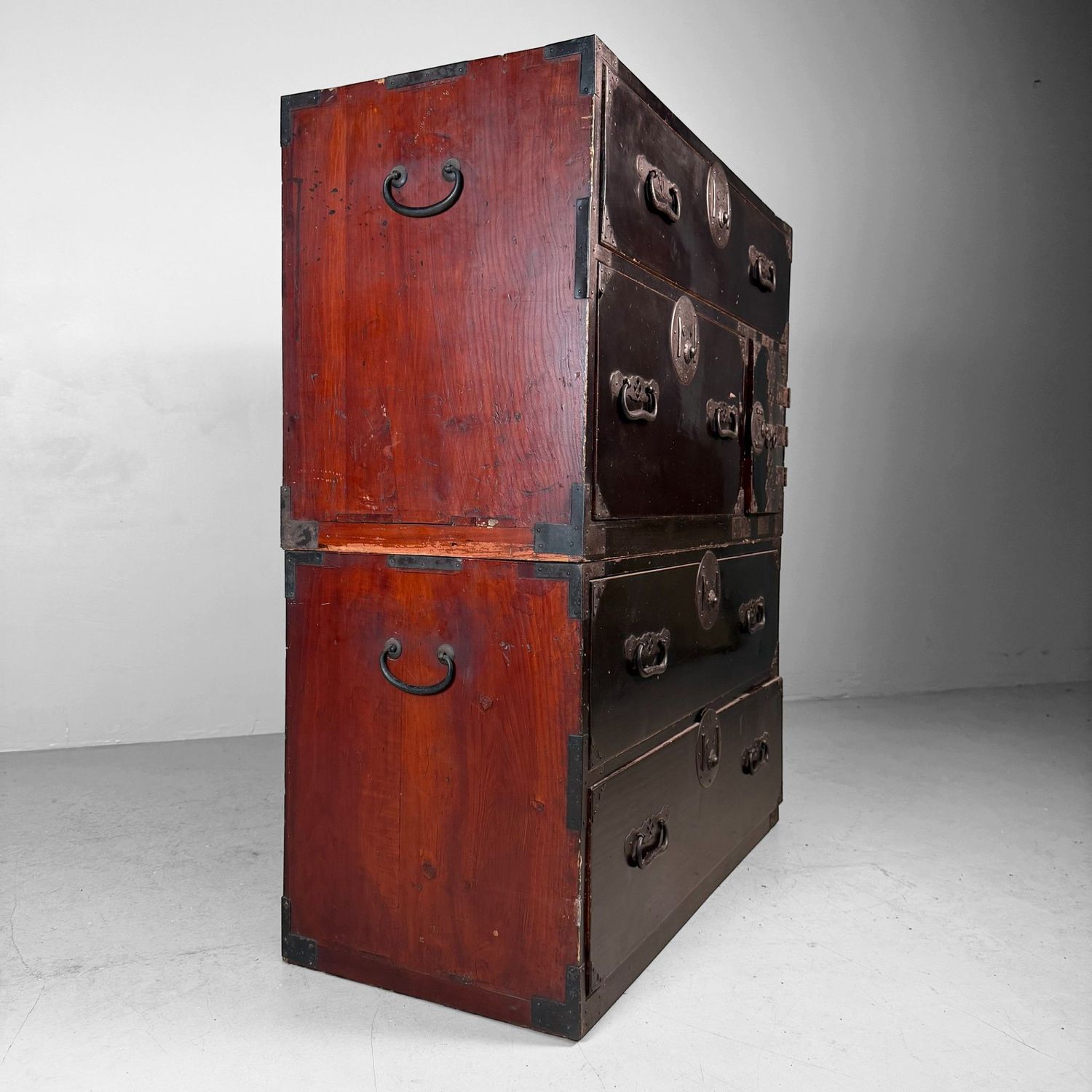 Large Japanese Tansu Chest of Drawers, Storage Cabinet, 1900s
