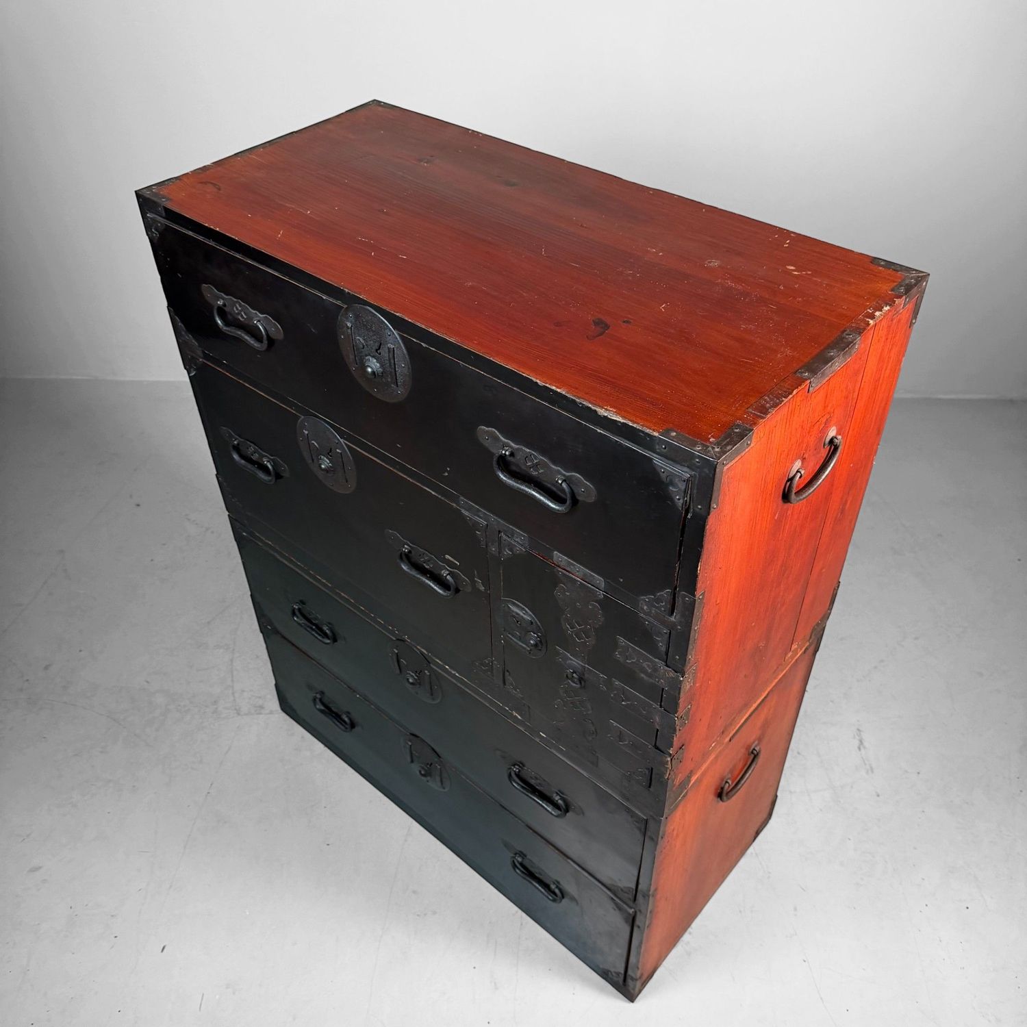 Large Japanese Tansu Chest of Drawers, Storage Cabinet, 1900s
