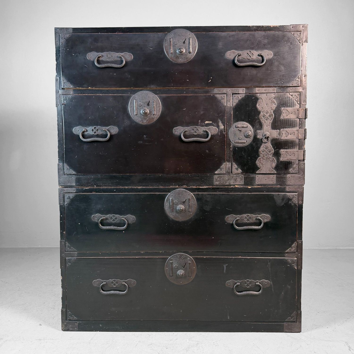 Grote Japanse Tansu Ladekast, Opbergmeubel, 1900s