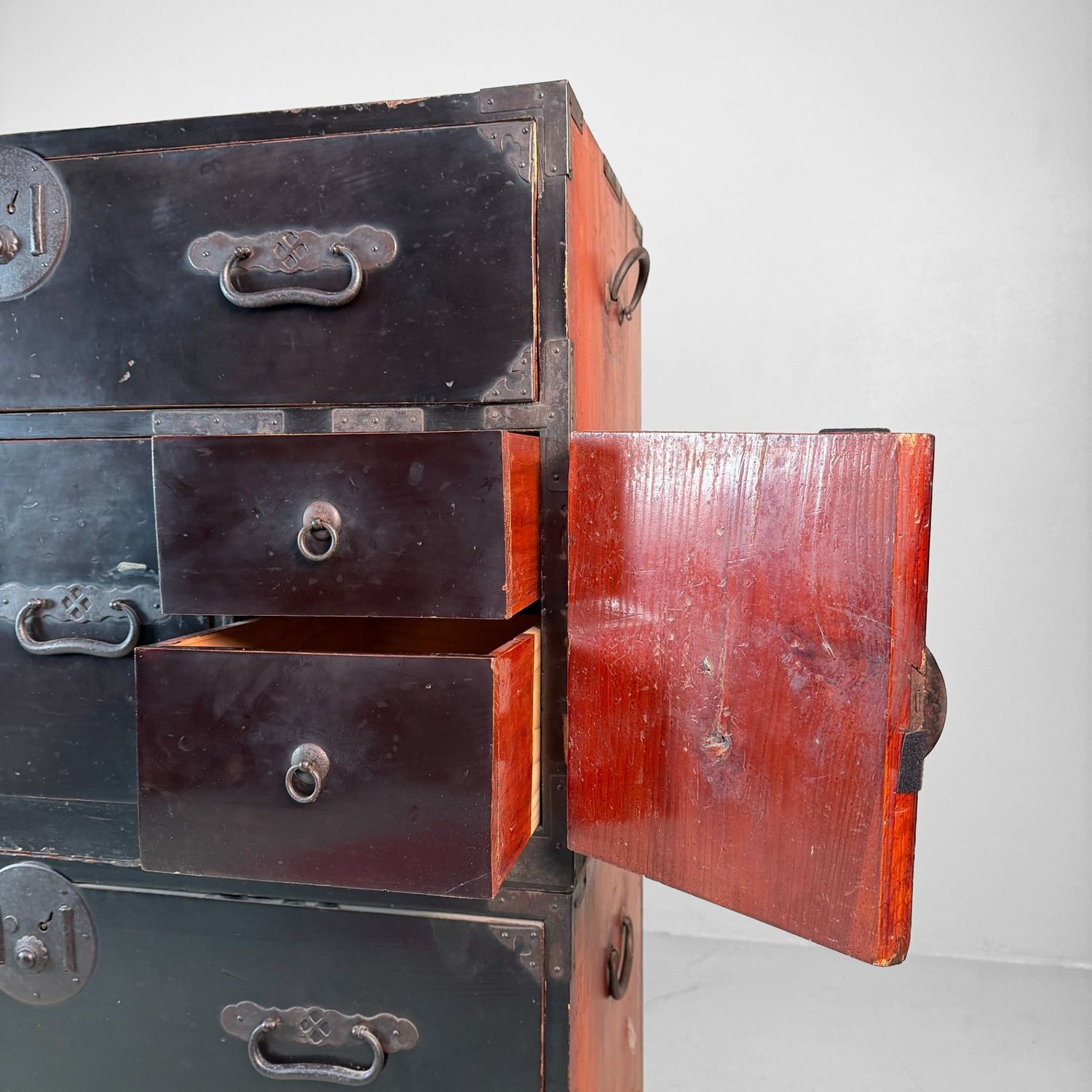 Large Japanese Tansu Chest of Drawers, Storage Cabinet, 1900s