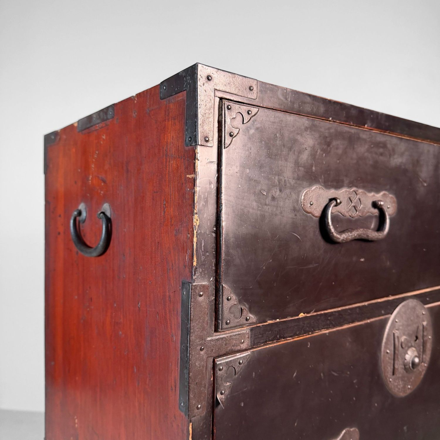 Large Japanese Tansu Chest of Drawers, Storage Cabinet, 1900s
