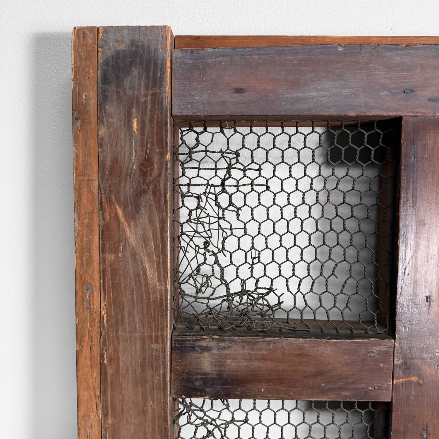 Antique Japanese Sliding Door, Architectural Wall Panel, 1890s