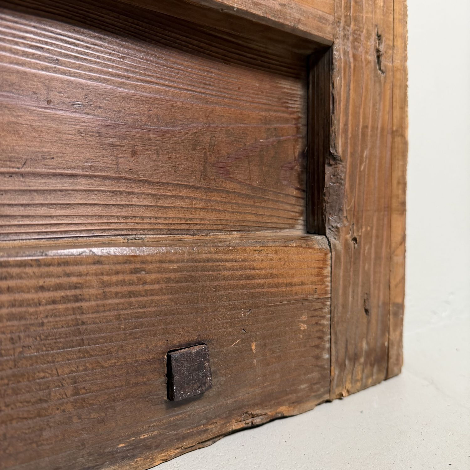 Antique Japanese Sliding Door, Architectural Wall Panel, 1890s