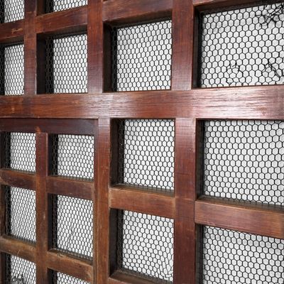 Antique Japanese Sliding Door, Architectural Wall Panel, 1890s