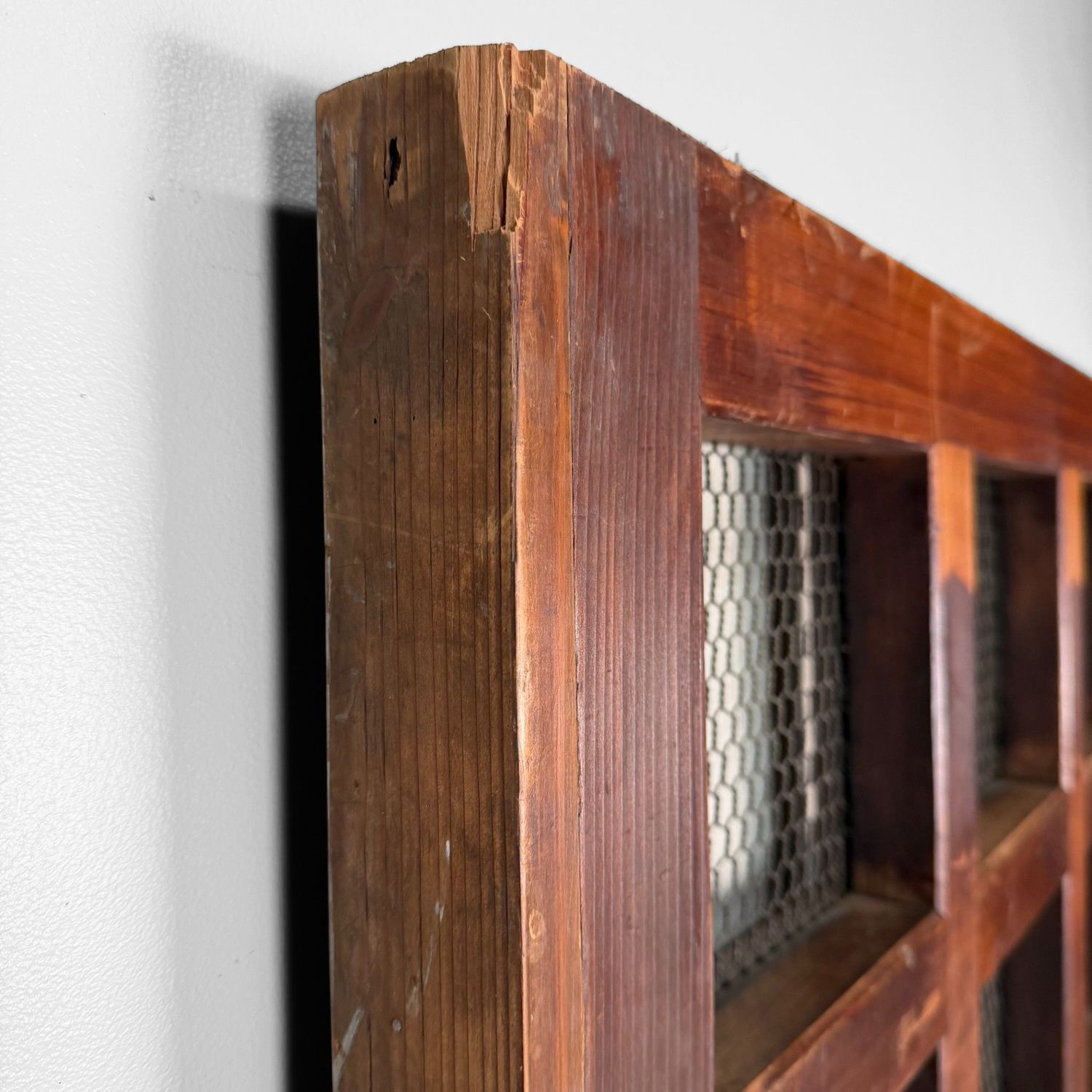 Antique Japanese Sliding Door, Architectural Wall Panel, 1890s