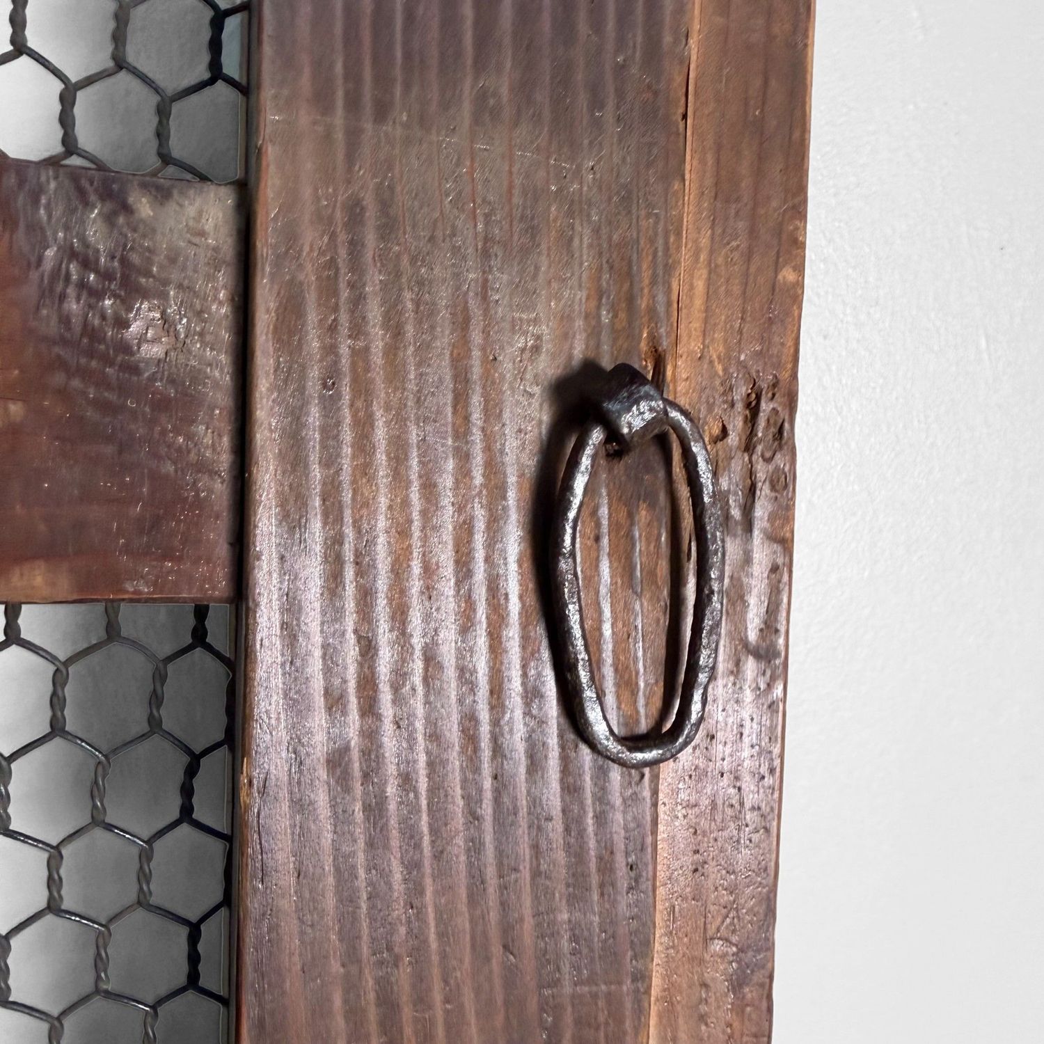 Antique Japanese Sliding Door, Architectural Wall Panel, 1890s