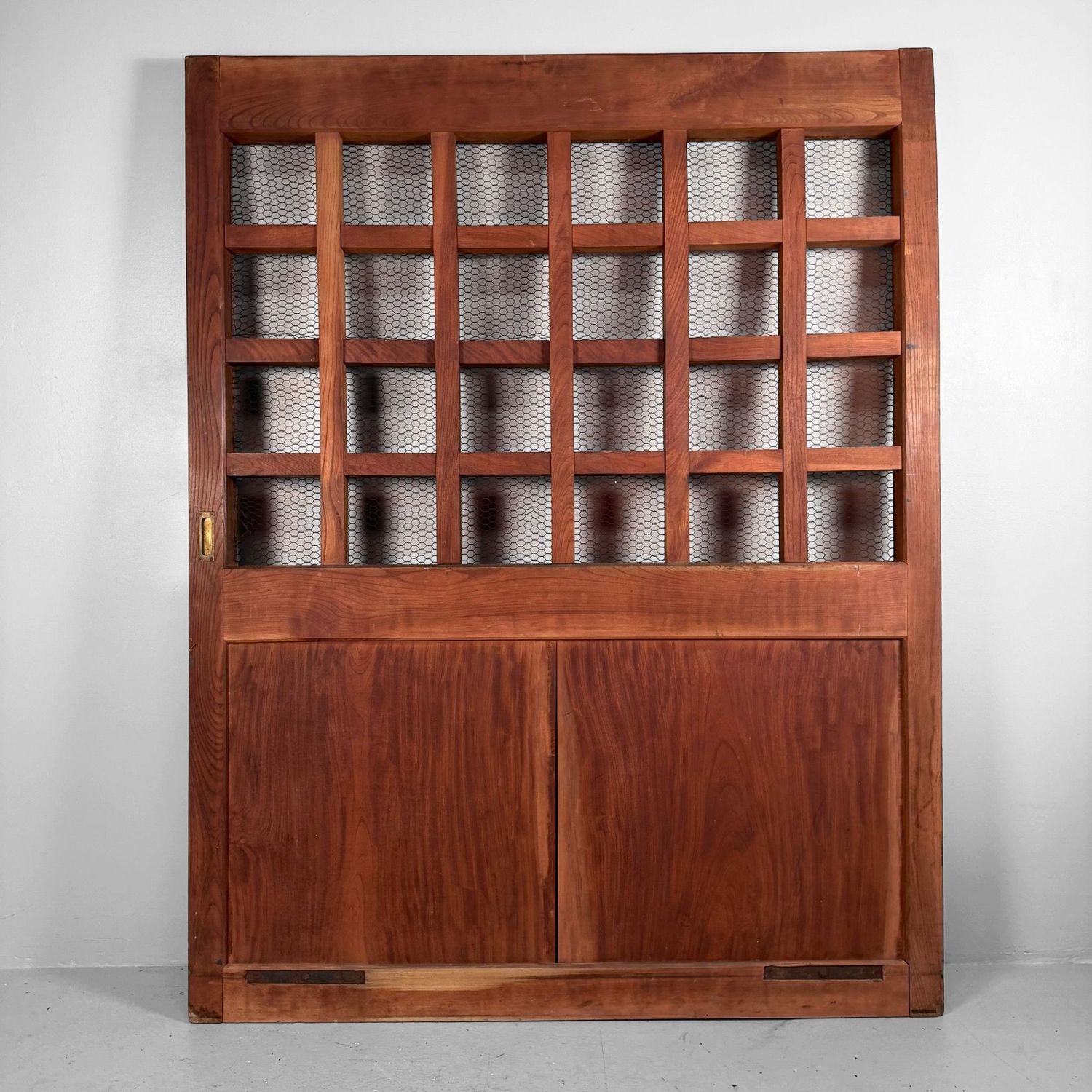 Antique Japanese Sliding Door, Architectural Interior Accent, 1900s