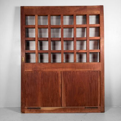 Antique Japanese Sliding Door, Architectural Interior Accent, 1900s