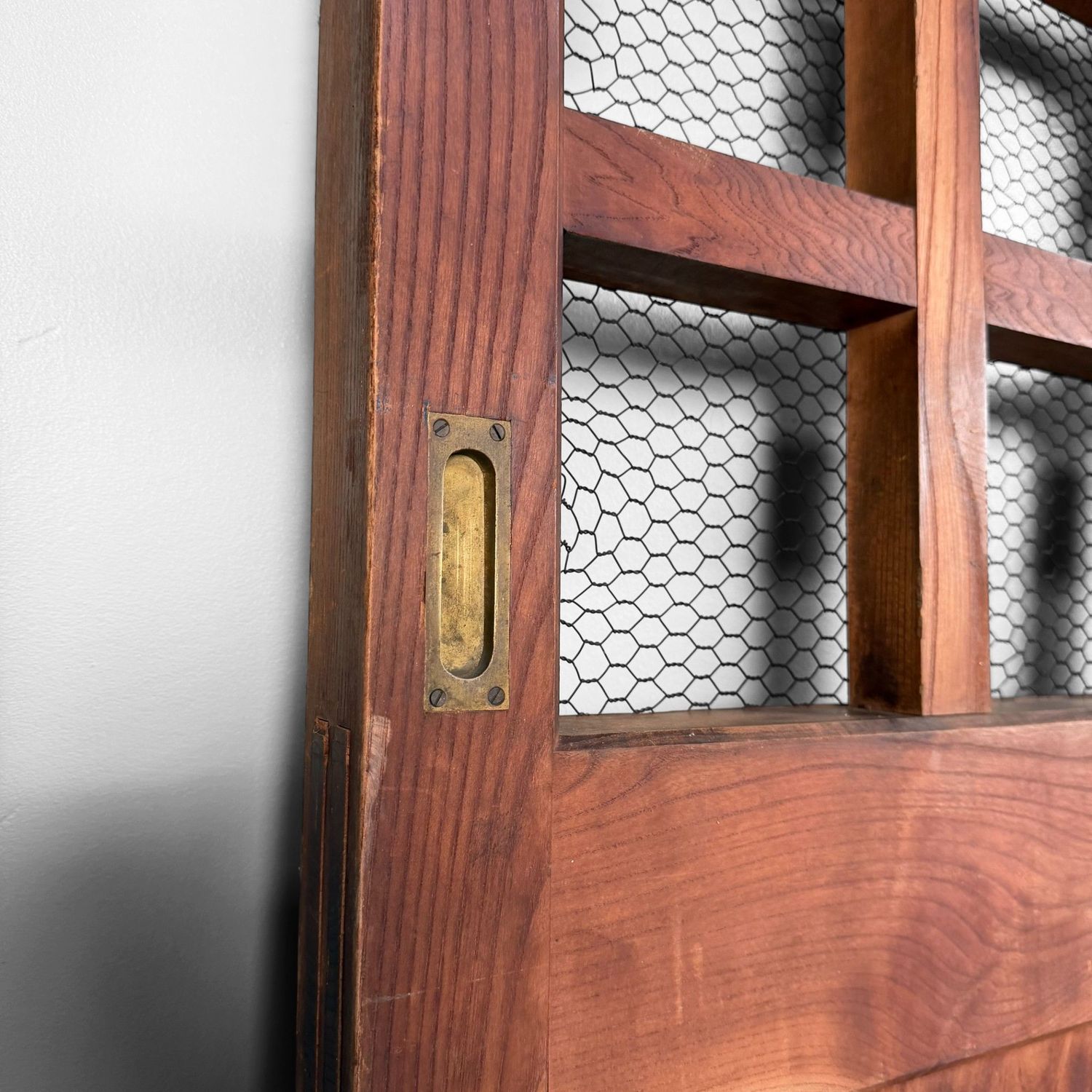 Antique Japanese Sliding Door, Architectural Interior Accent, 1900s