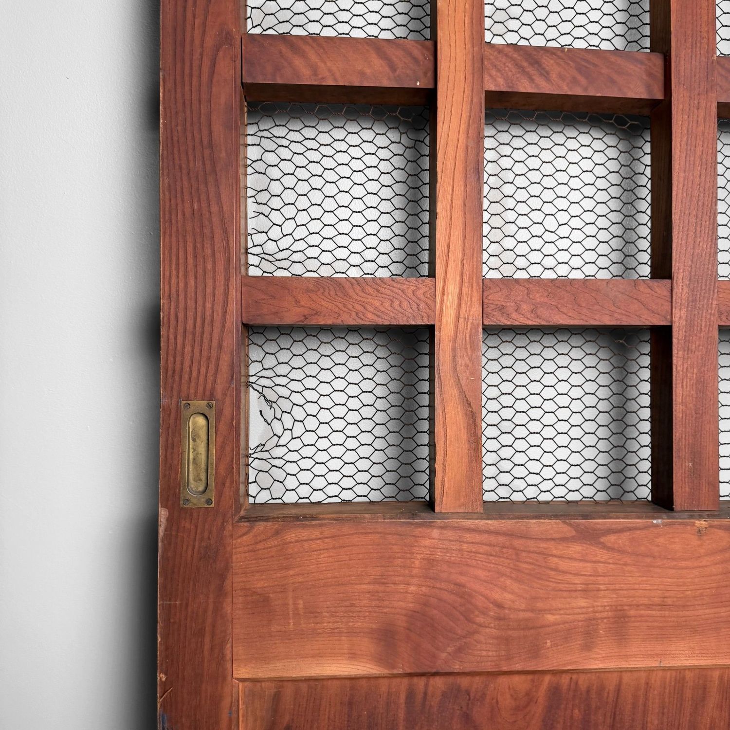 Antique Japanese Sliding Door, Architectural Interior Accent, 1900s