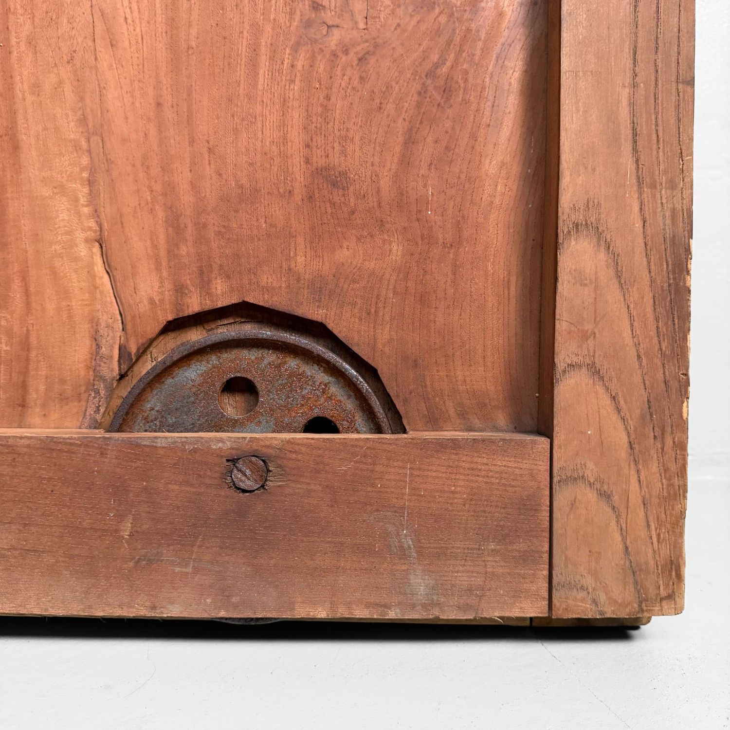 Antique Japanese Sliding Door, Architectural Interior Accent, 1900s