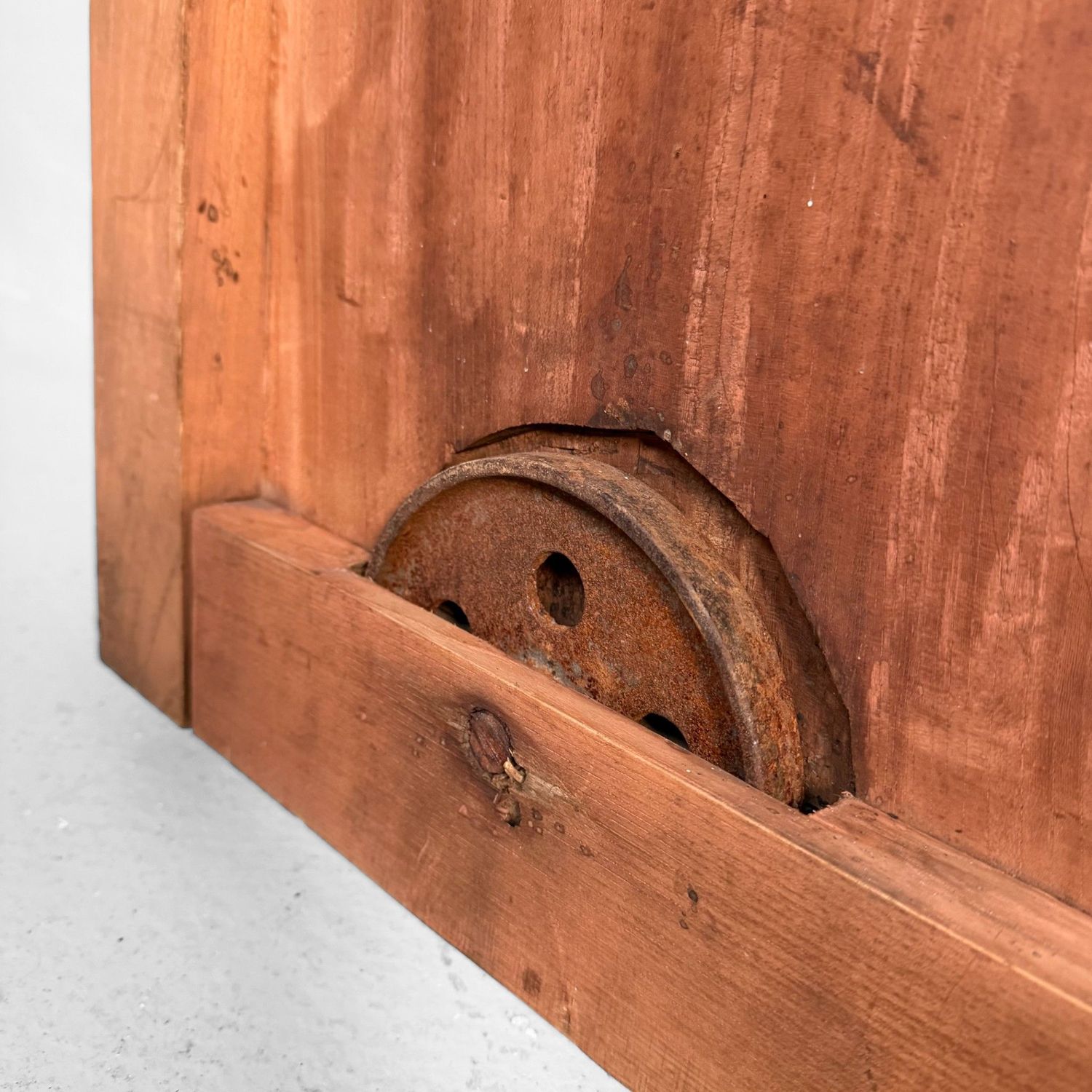 Antique Japanese Sliding Door, Architectural Interior Accent, 1900s
