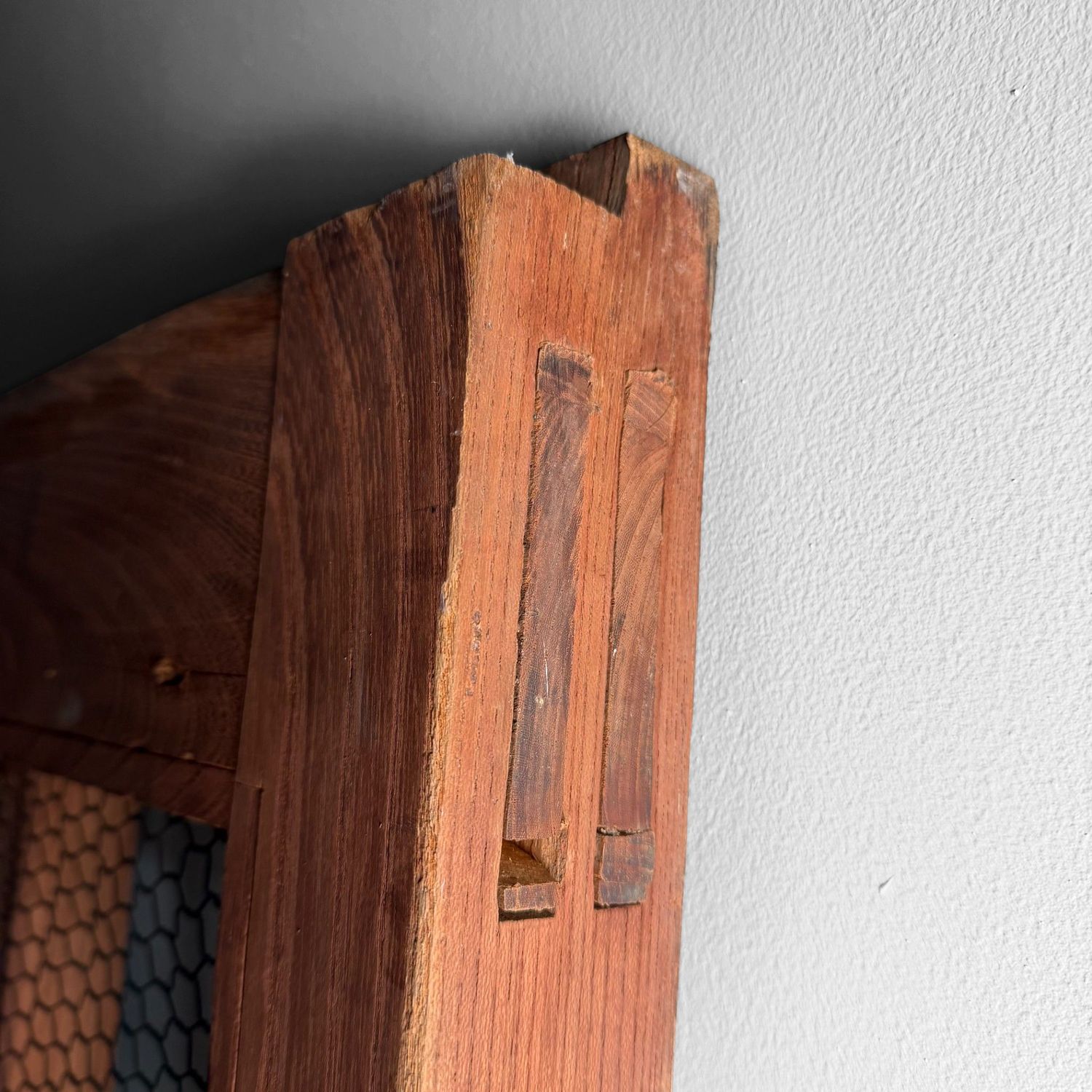 Antique Japanese Sliding Door, Architectural Interior Accent, 1900s