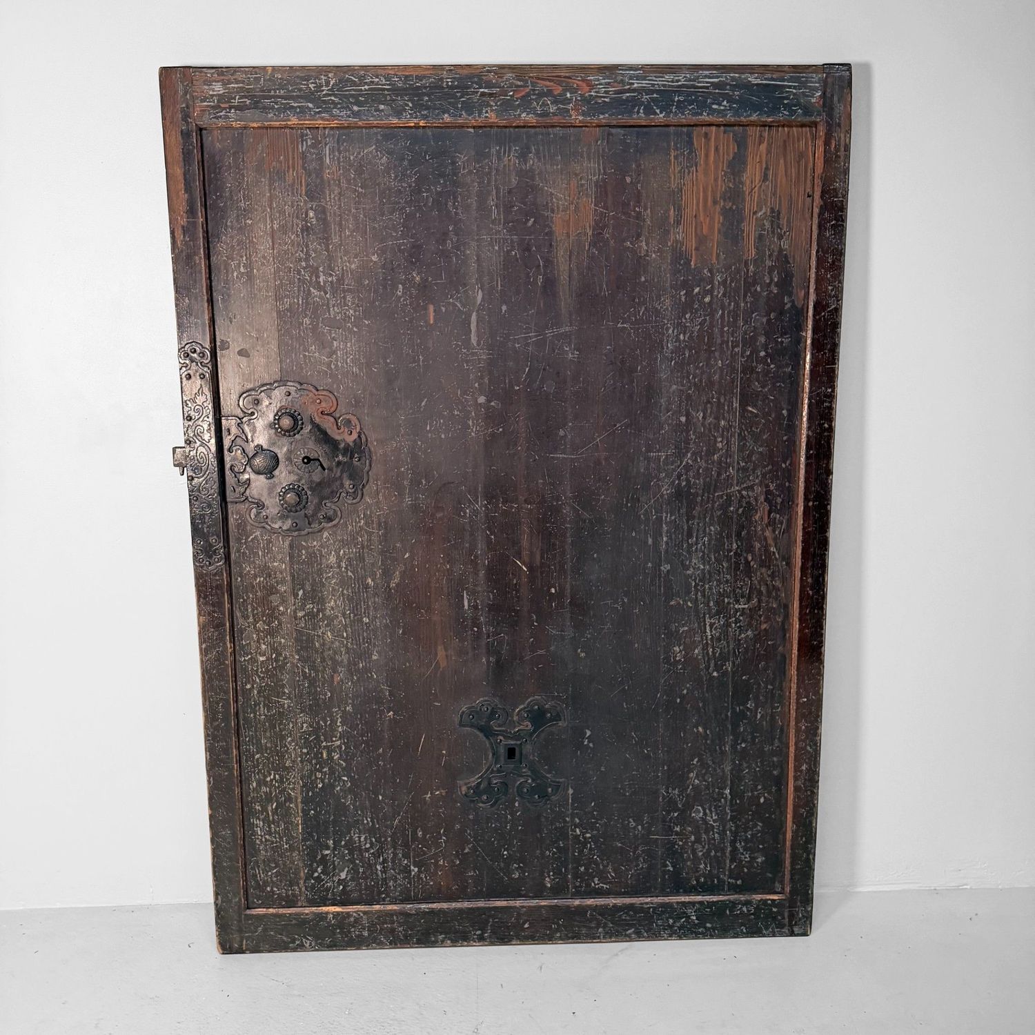 Antieke Japanse Schuifdeur, Hikido, Architecturaal Wandpaneel, 1860s
