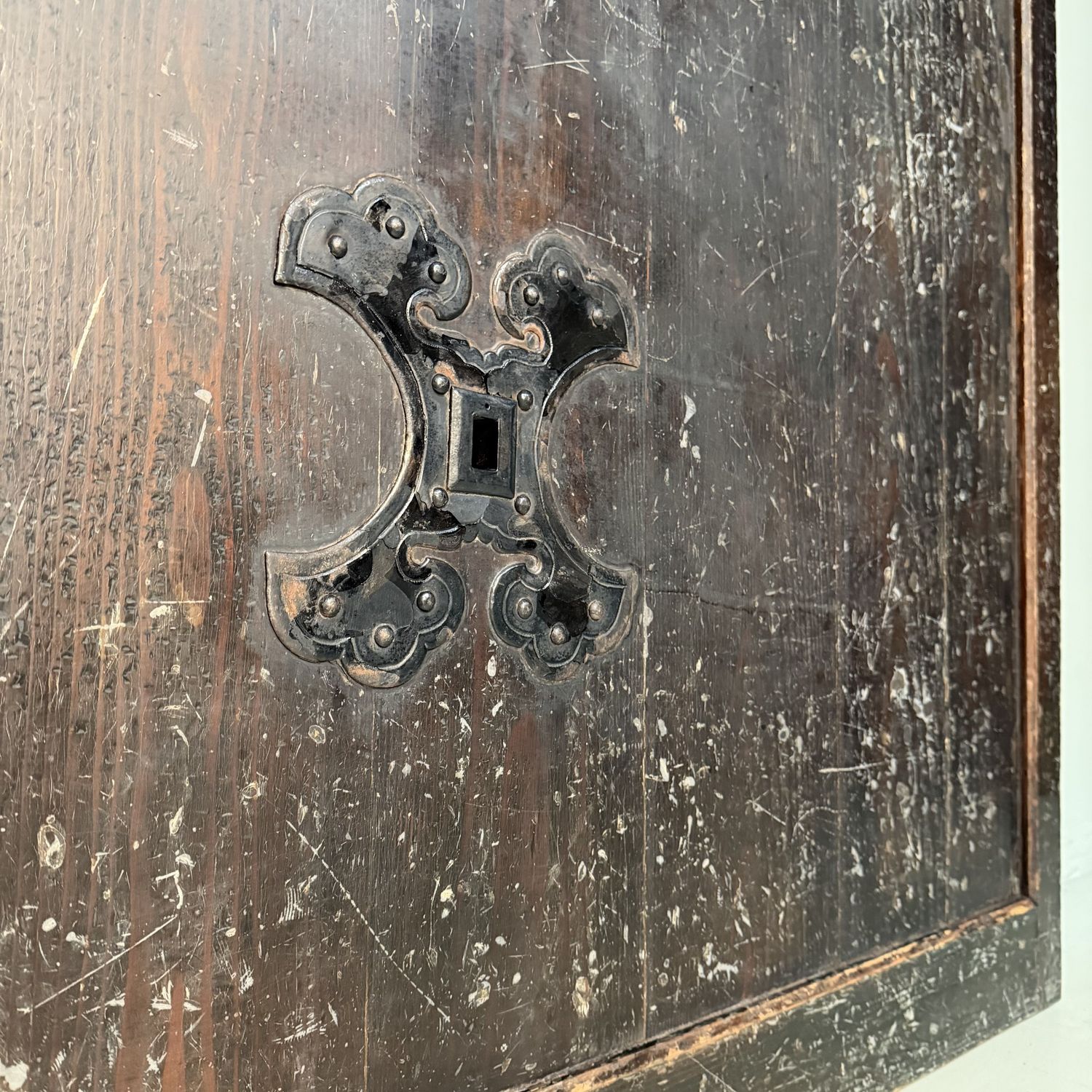 Antieke Japanse Schuifdeur, Hikido, Architecturaal Wandpaneel, 1860s