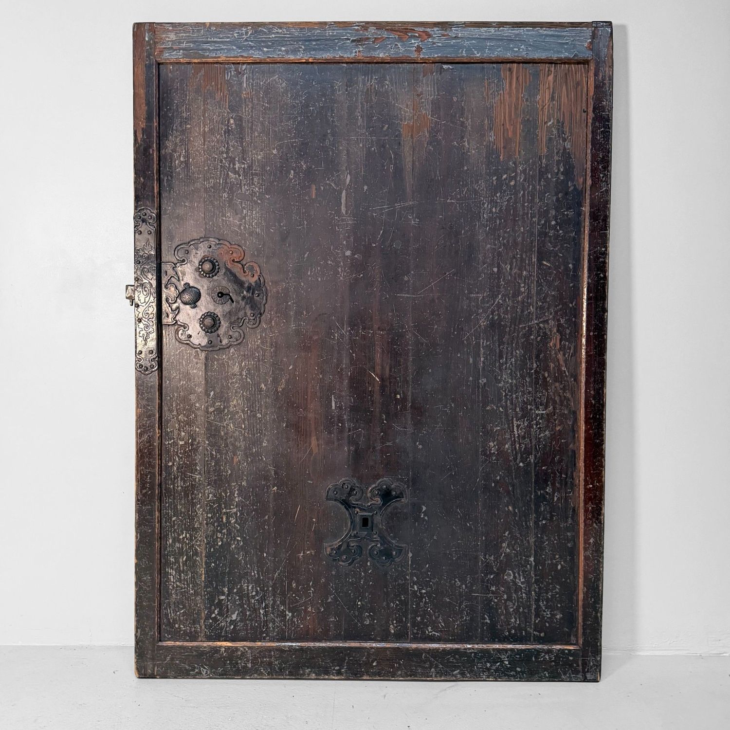 Antique Japanese Sliding Door, Hikido, Architectural Wall Panel, 1860s