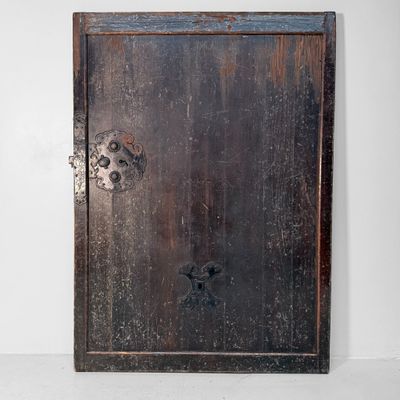 Antique Japanese Sliding Door, Hikido, Architectural Wall Panel, 1860s