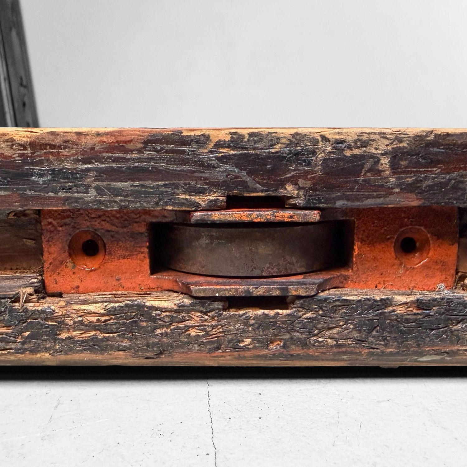 Antieke Japanse Schuifdeur, Hikido, Architecturaal Wandpaneel, 1860s