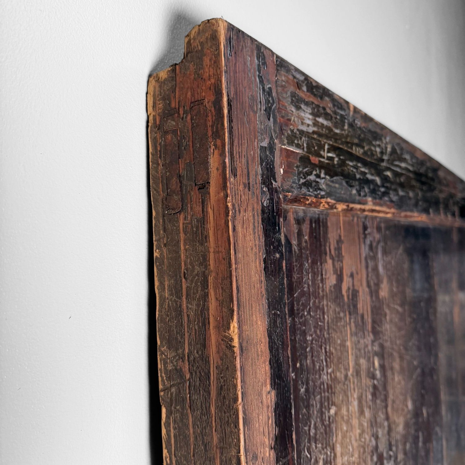 Antieke Japanse Schuifdeur, Hikido, Architecturaal Wandpaneel, 1860s