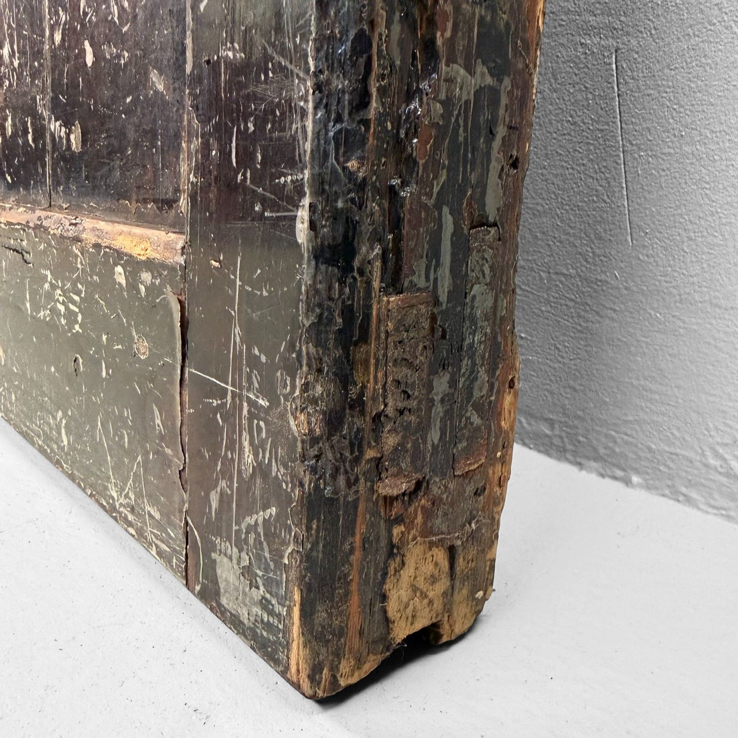 Antieke Japanse Schuifdeur, Hikido, Architecturaal Wandpaneel, 1860s