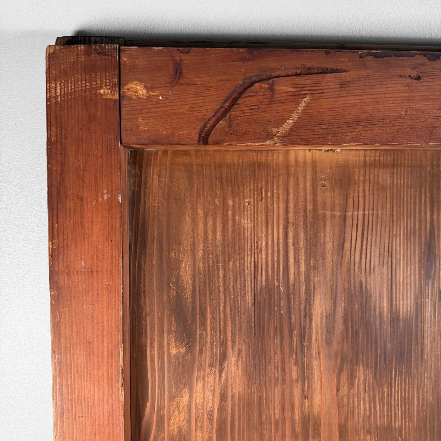 Antieke Japanse Schuifdeur, Hikido, Architecturaal Wandpaneel, 1860s