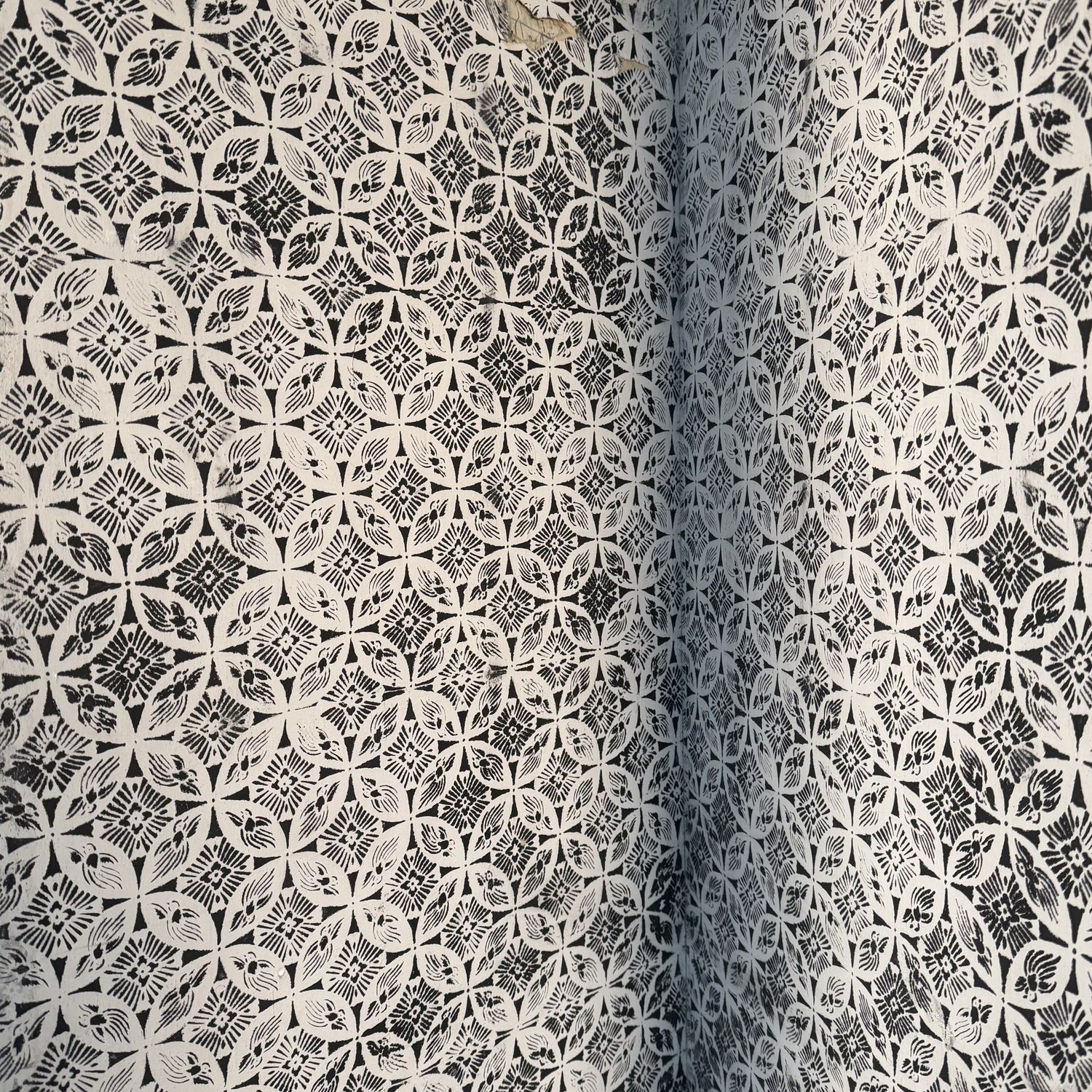 Antiek Japans Kamerscherm, Byōbu met Kalligrafie, 6 Panelen, 1890
