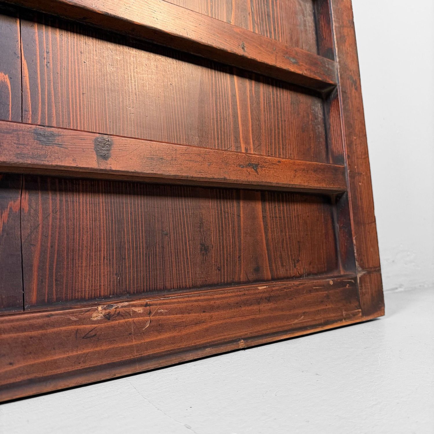 Japanese Wooden Wall Panels (Door Panels), Set of 2, c. 1890
