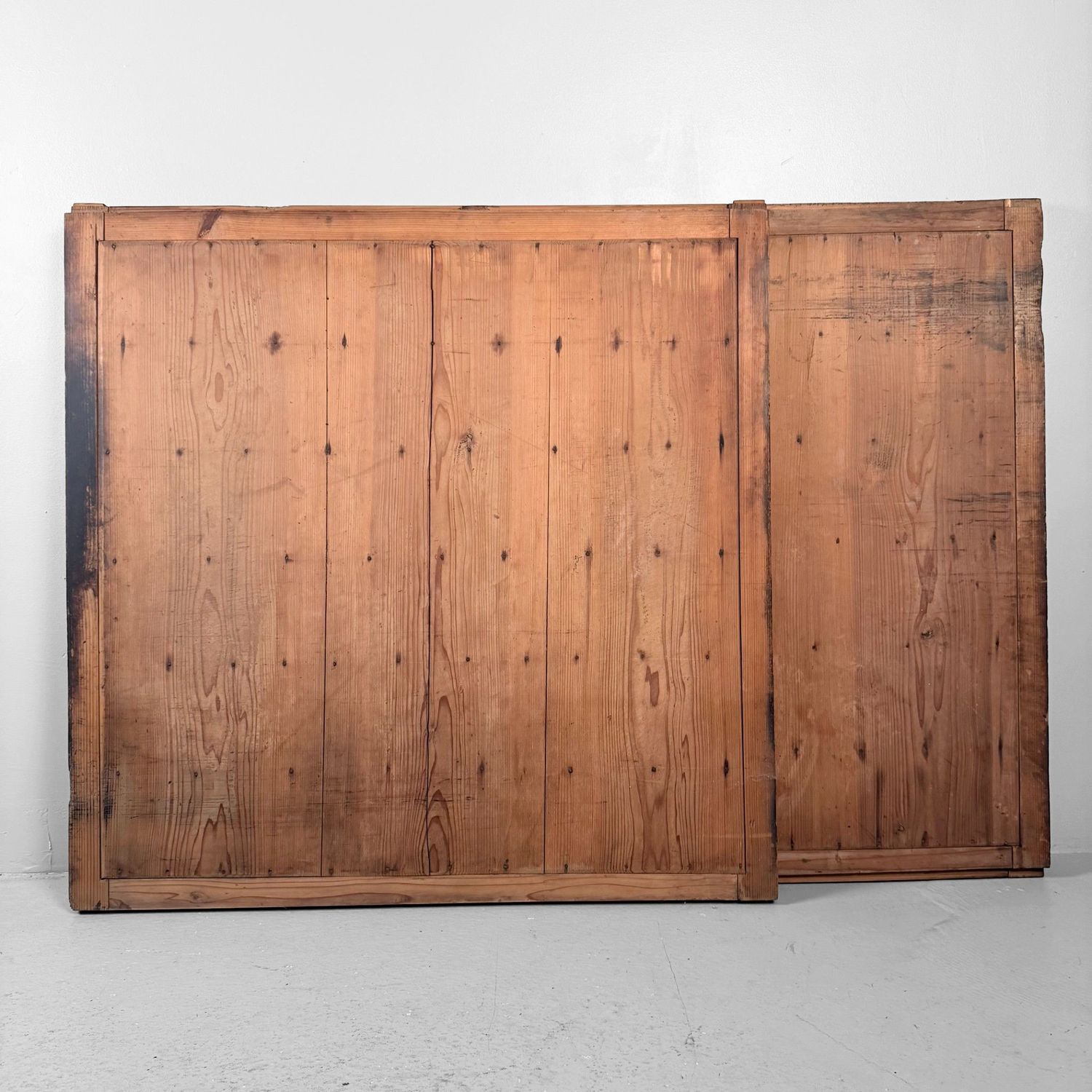 Japanese Wooden Wall Panels (Door Panels), Set of 2, c. 1890