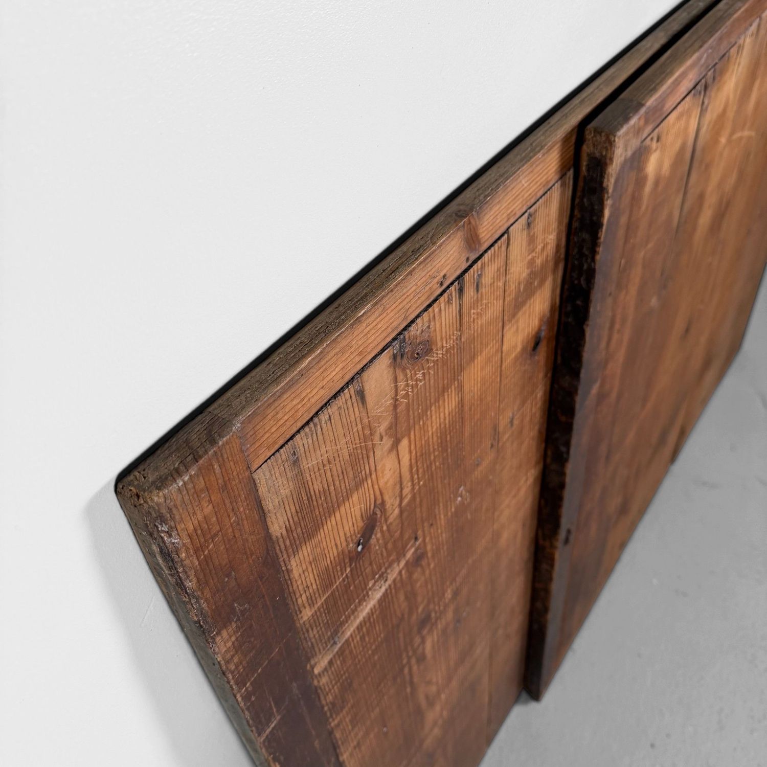 Japanese Wooden Wall Panels (Former Door Panels), Set of 2, c. 1890