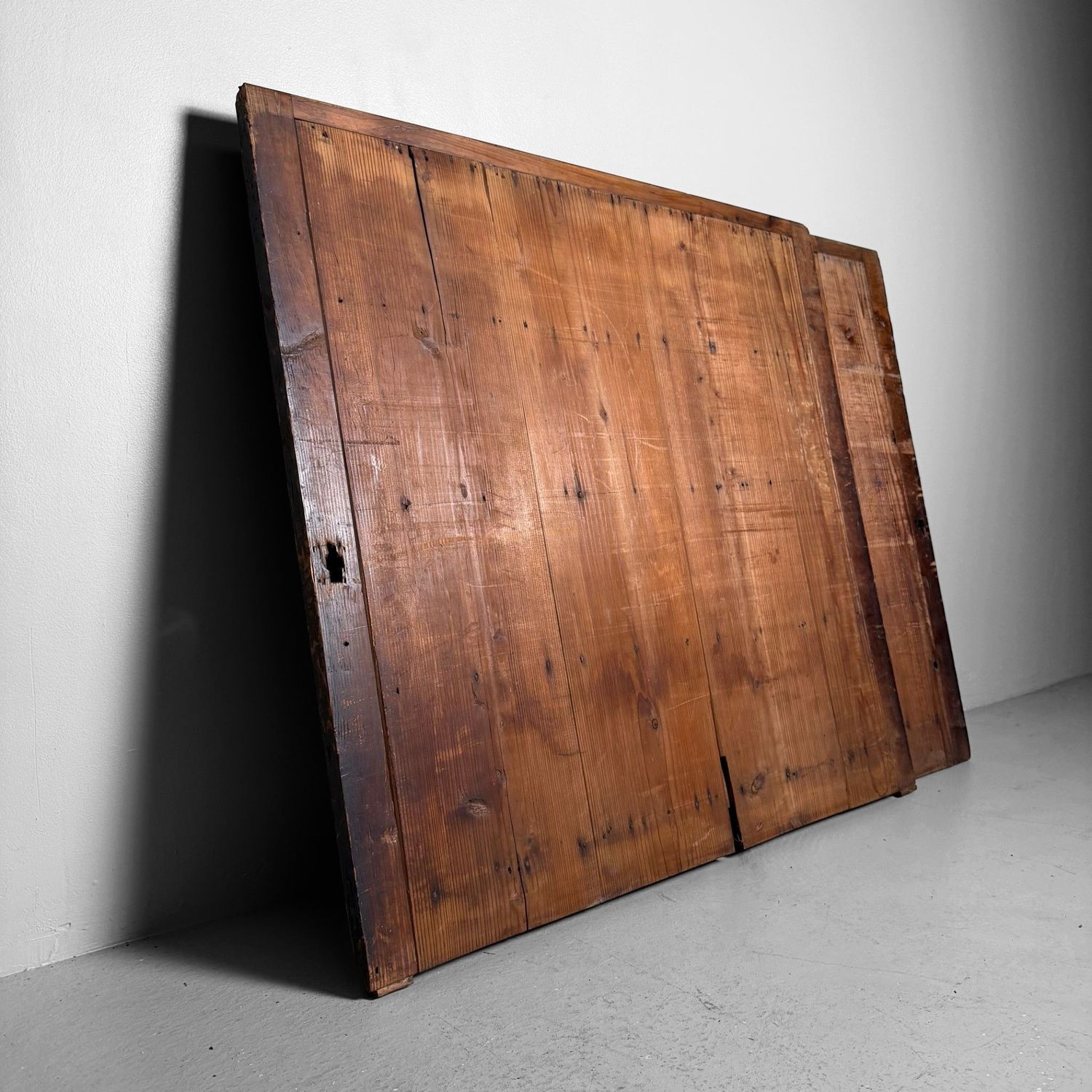 Japanese Wooden Wall Panels (Former Door Panels), Set of 2, c. 1890