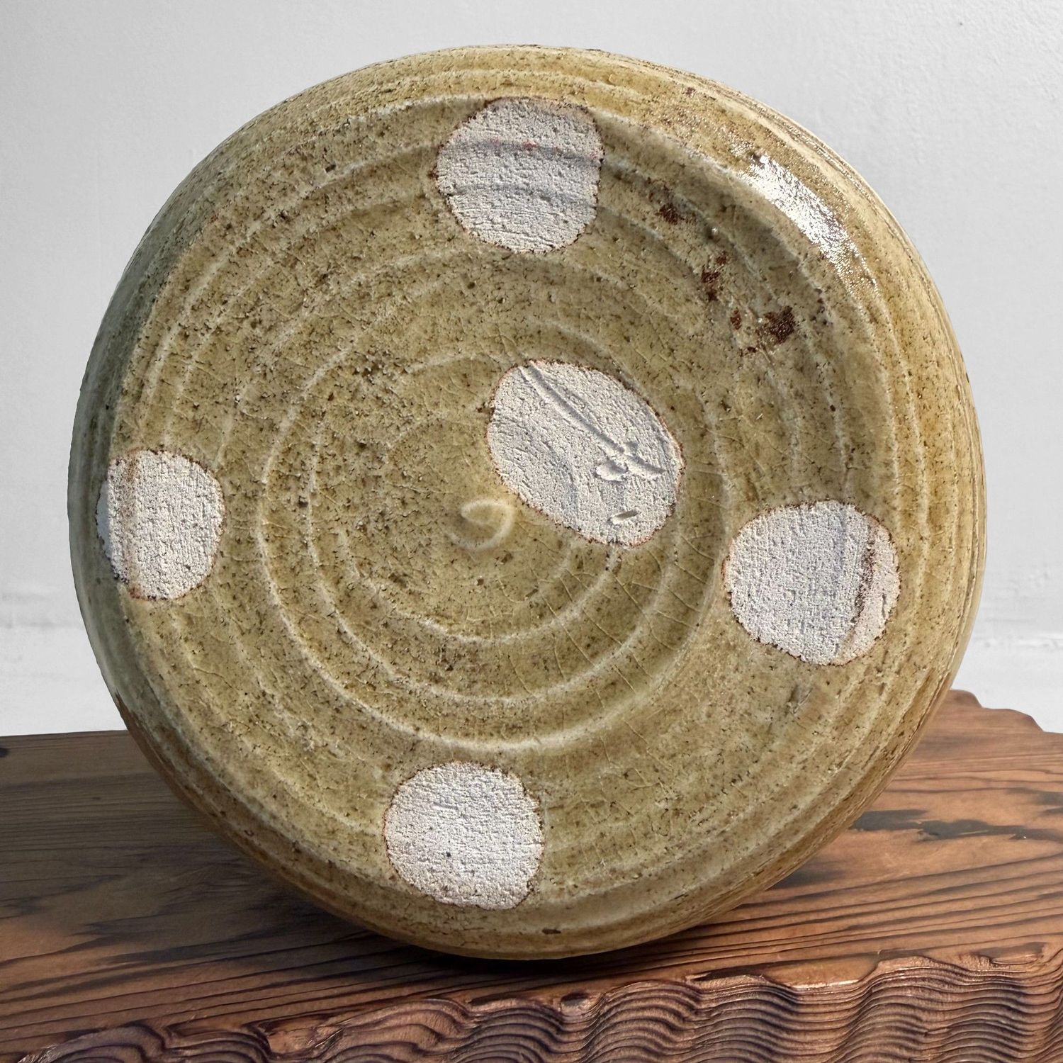 Vintage Japanese Ikebana Vase, Nōshū (Mino) Hanemon-gama, 1970s Vintage Japanese Ikebana Vase, Nōshū (Mino) Hanemon-gama, 1970s