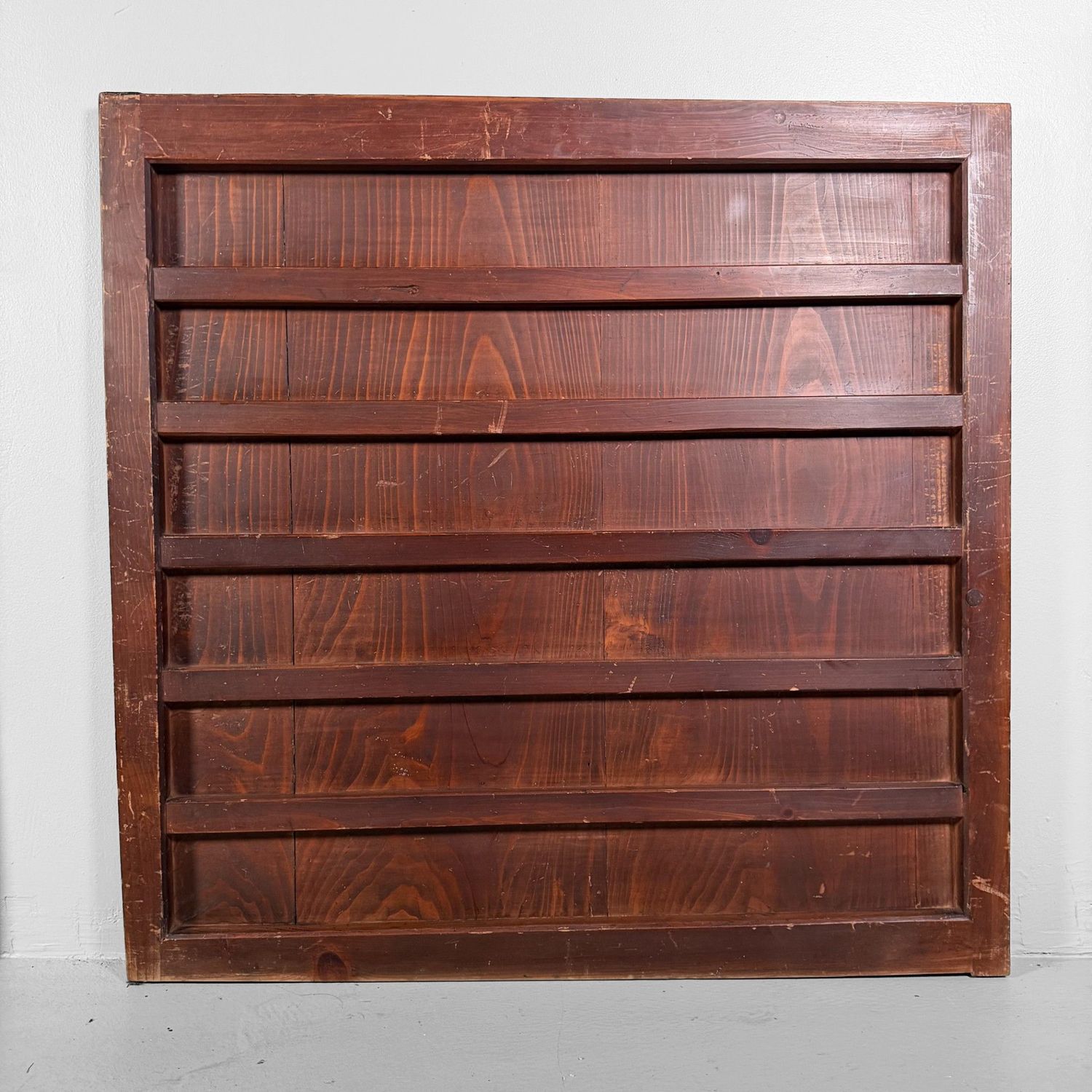 Japanese Wooden Wall Panels, Antique Furniture Door Panels, Set of 2, ca. 1890