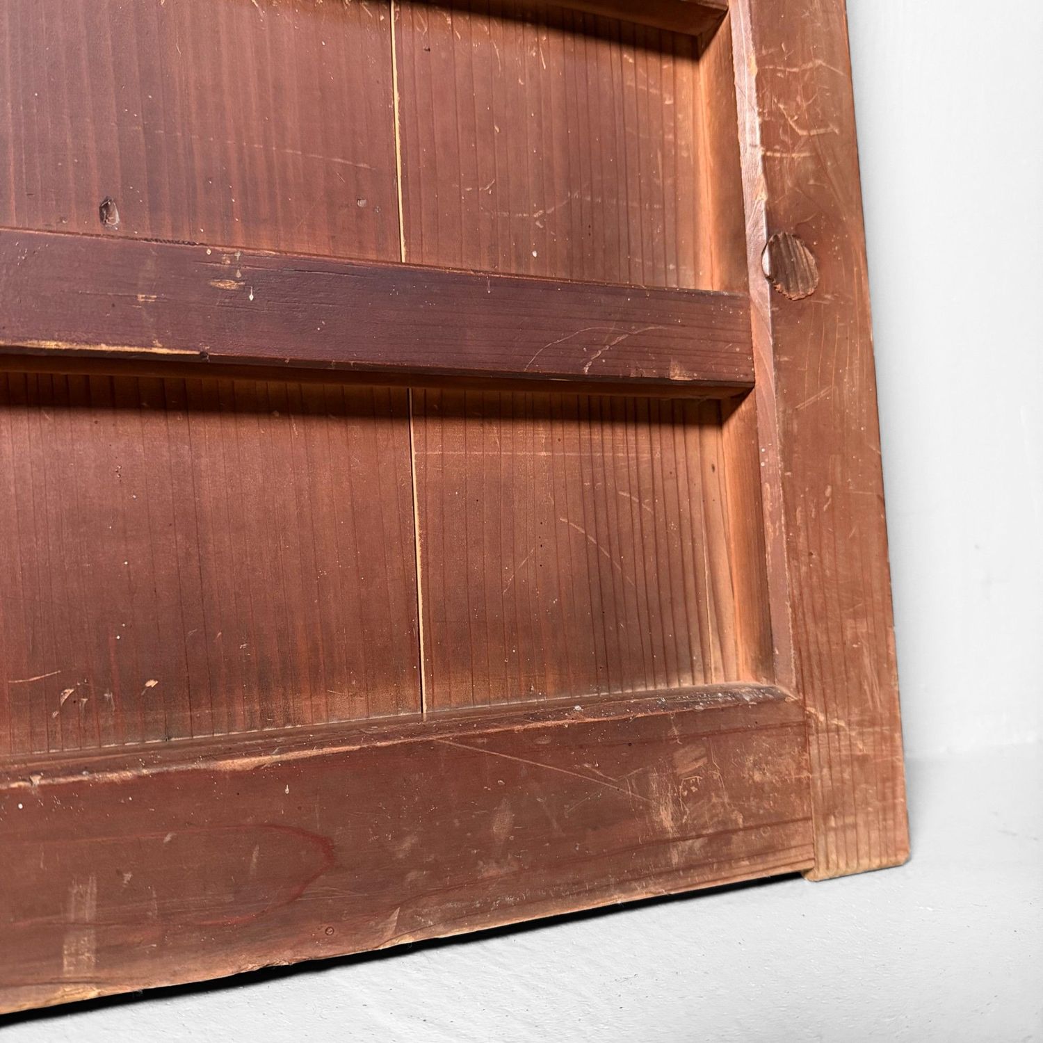 Japanese Wooden Wall Panels, Antique Furniture Door Panels, Set of 2, ca. 1890