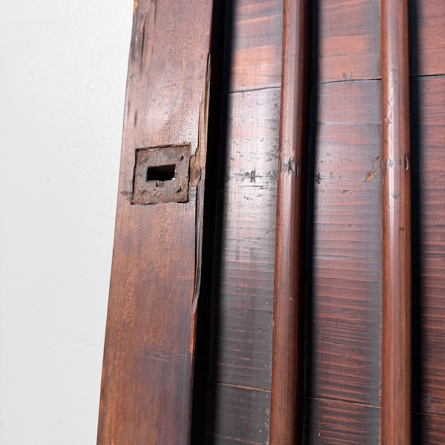 Antieke Japans Houten Wandcecoratie, Roosterdeur, ca. 1890